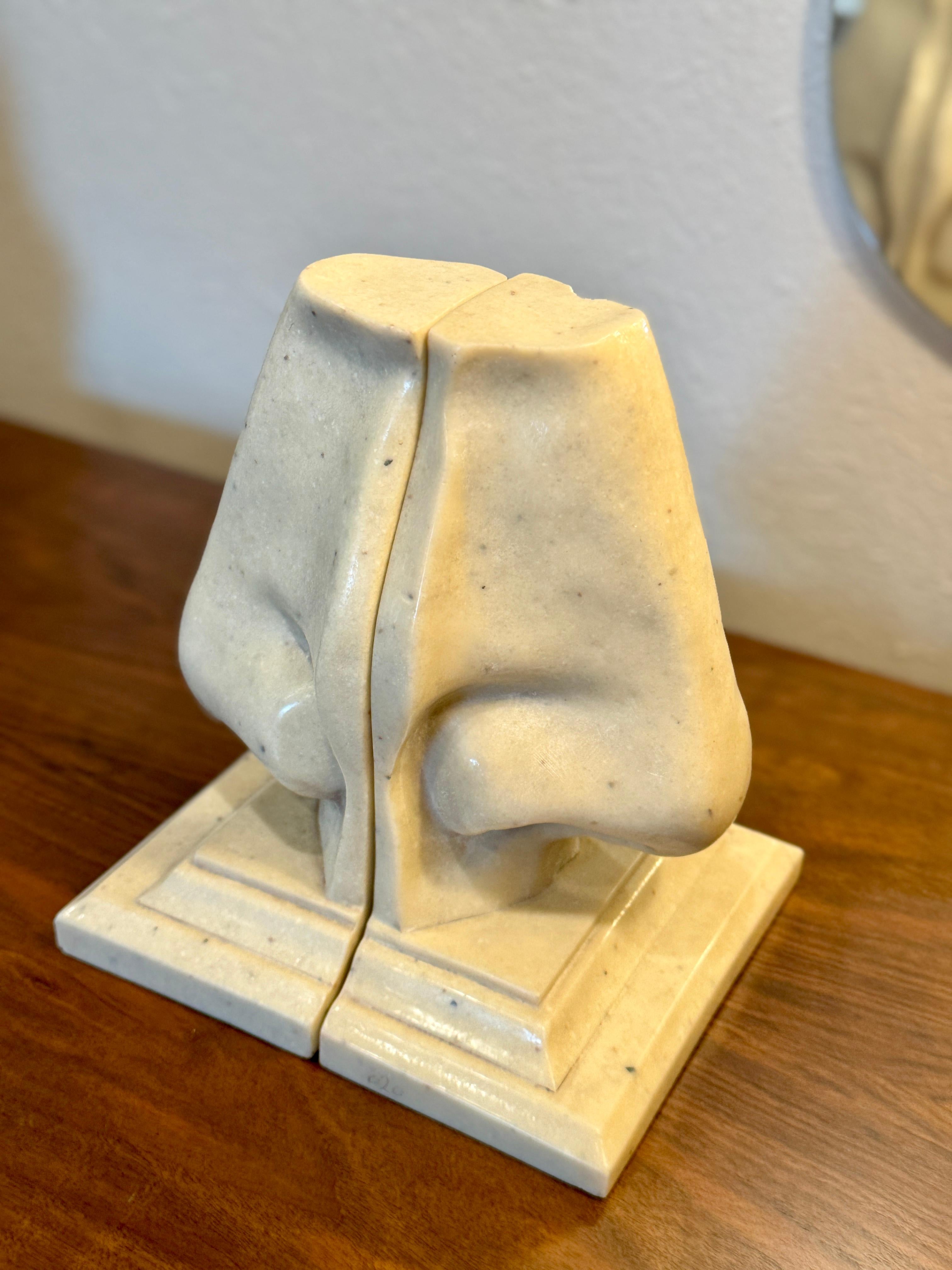 Vintage Pop Art Ungewöhnliche ungewöhnliche keine Buchstützen von C2C Designs von Michelangelo Nose, Vintage im Zustand „Gut“ im Angebot in Houston, TX