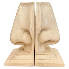 Vintage Pop Art Unusual Nose Bookends by C2C Designs of Michelangelo Nose