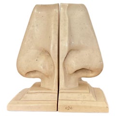 Vintage Pop Art Unusual Nose Bookends by C2C Designs of Michelangelo Nose