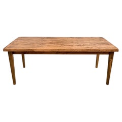 Vintage poplar french farmhouse table