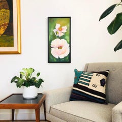 Vintage Poppy Flower Painting