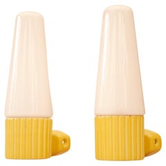 Vintage Porcelain and Glass Wall Sconces by Hans-Agne Jakobsson, IFÖ Sweden 1960