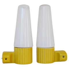 Apliques vintage de porcelana y cristal de Hans-Agne Jakobsson, IFÖ Suecia 1960