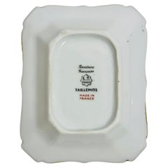 Vintage Porcelain Ashtray Catchall L. T, France Taillemite Made in France