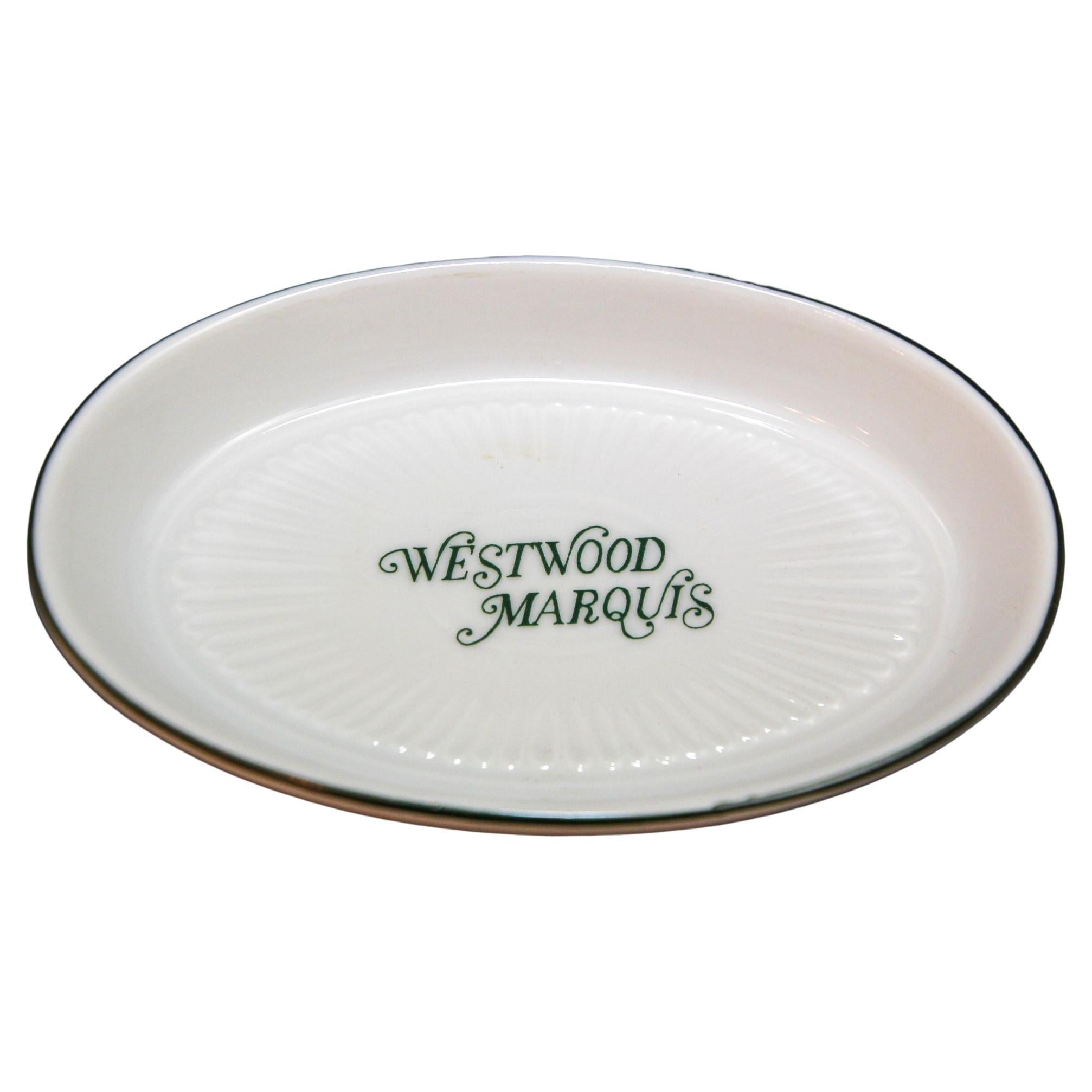 Vintage Porcelain Ashtray from the Westwood Marquis Hotel 1980s For Sale