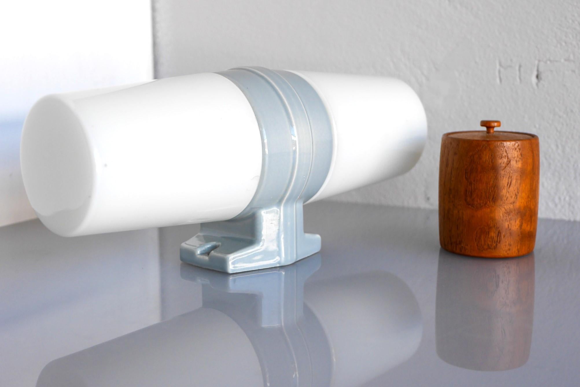 Vintage Porcelain Bathroom Light by Sigvard Bernadotte for IFÖ circa 1960s 5