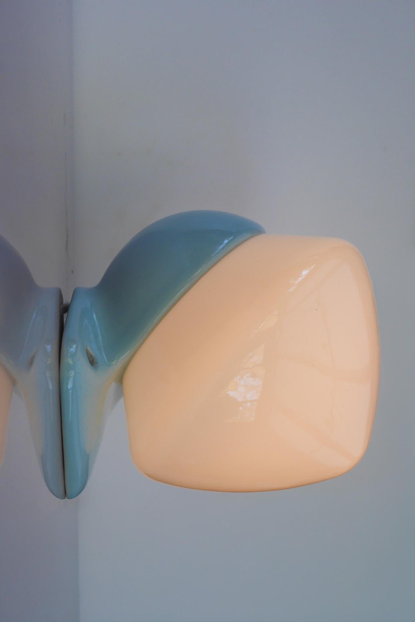 Lampe de salle de bains vintage en porcelaine par Sigvard Bernadotte pour IFÖ, Suède, vers les années 1960 en vente 3