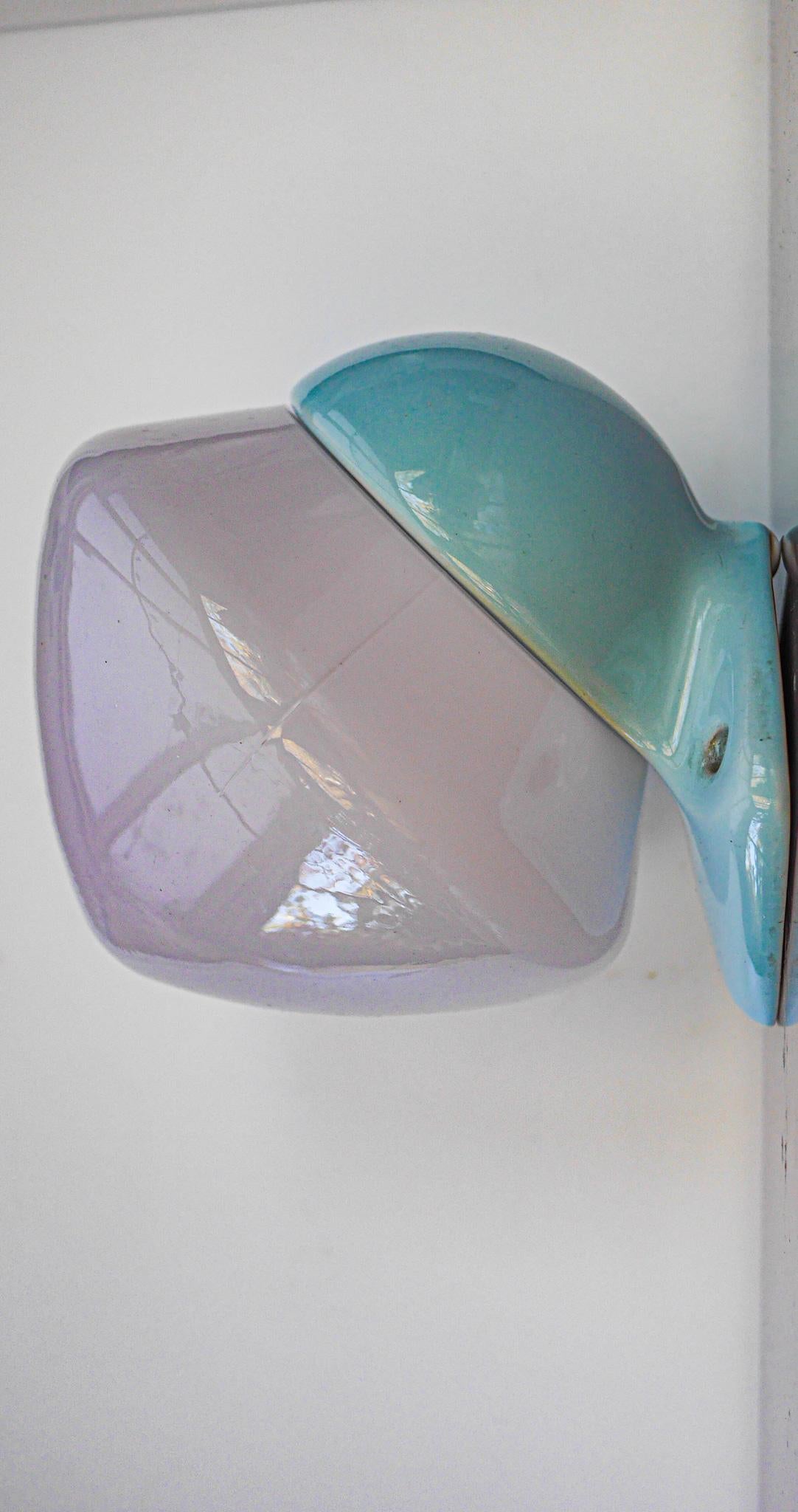 Mid-Century Modern Lampe de salle de bains vintage en porcelaine par Sigvard Bernadotte pour IFÖ, Suède, vers les années 1960 en vente