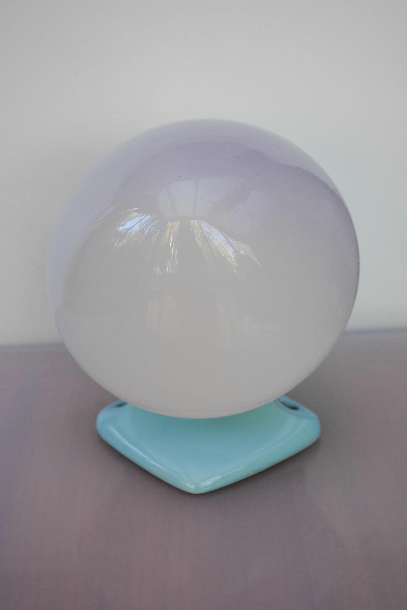 Lampe de salle de bains vintage en porcelaine par Sigvard Bernadotte pour IFÖ, Suède, vers les années 1960 en vente 1