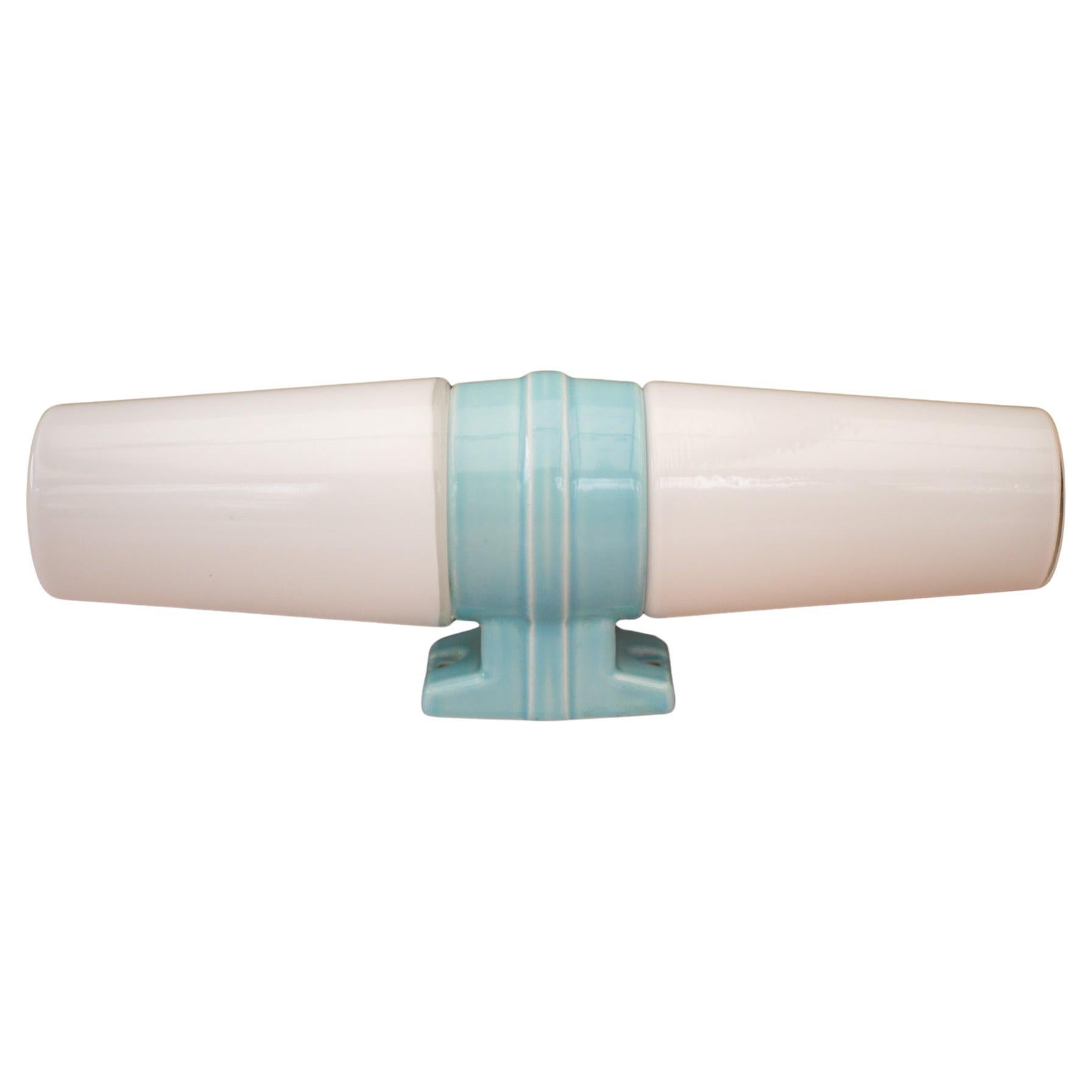 Vintage Porcelain Bathroom Sconce by Sigvard Bernadotte for IFÖ circa 1960s