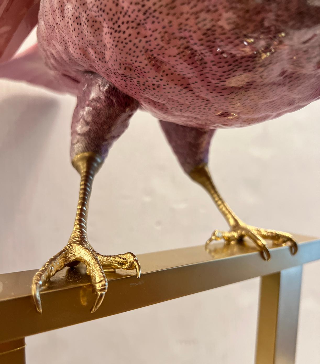 Vintage Porcelain Bird Table Lamp For Sale 4