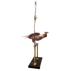 Vintage Porcelain Bird Table Lamp