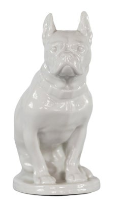 Vintage Porcelain Bulldog Figurine by Lomonosov Porcelain Factory LFZ