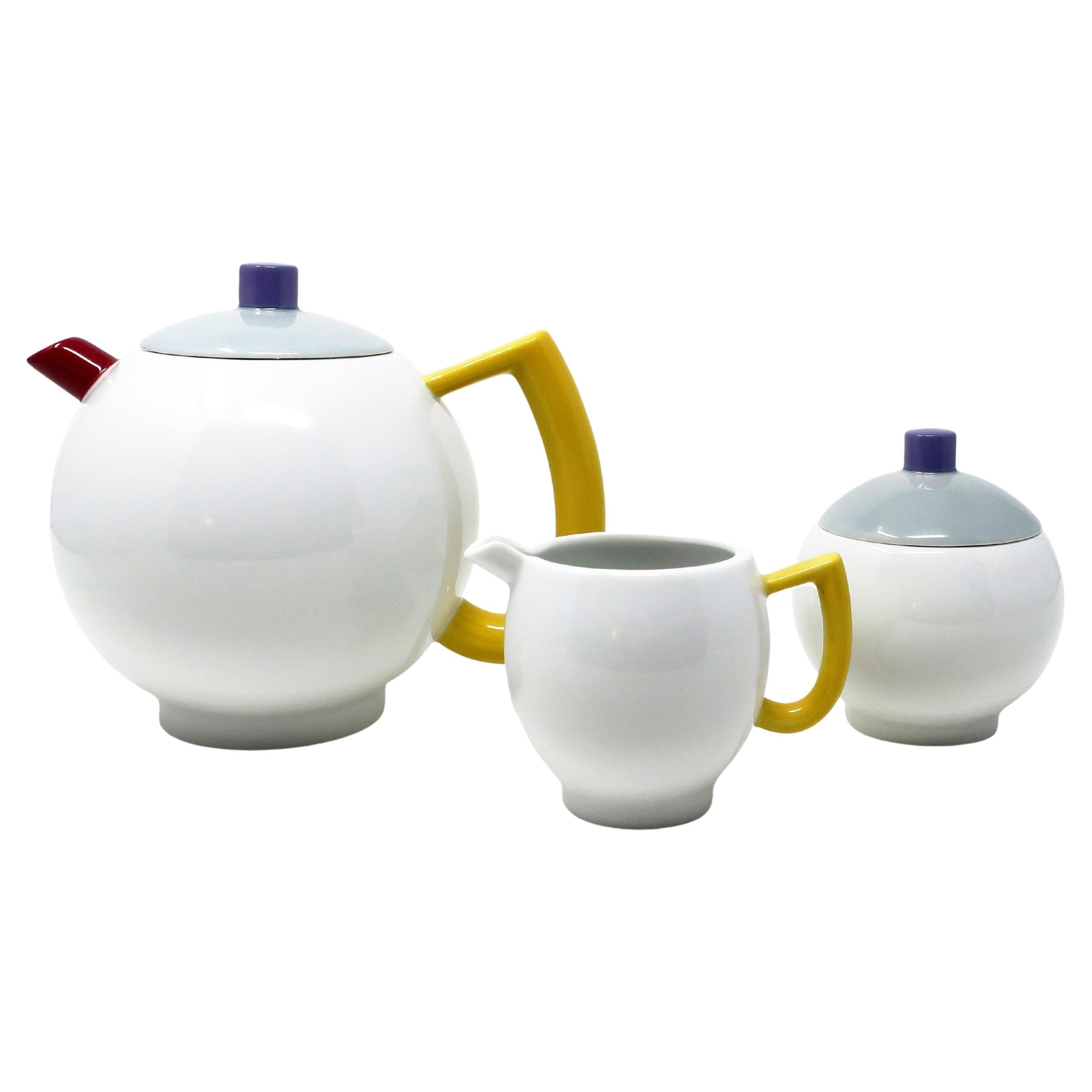 Vintage Porcelain Tea Set - 6 For Sale on 1stDibs