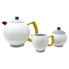 Vintage Porcelain “City Modern” Tea Set by Lutz Rabold for Arzberg