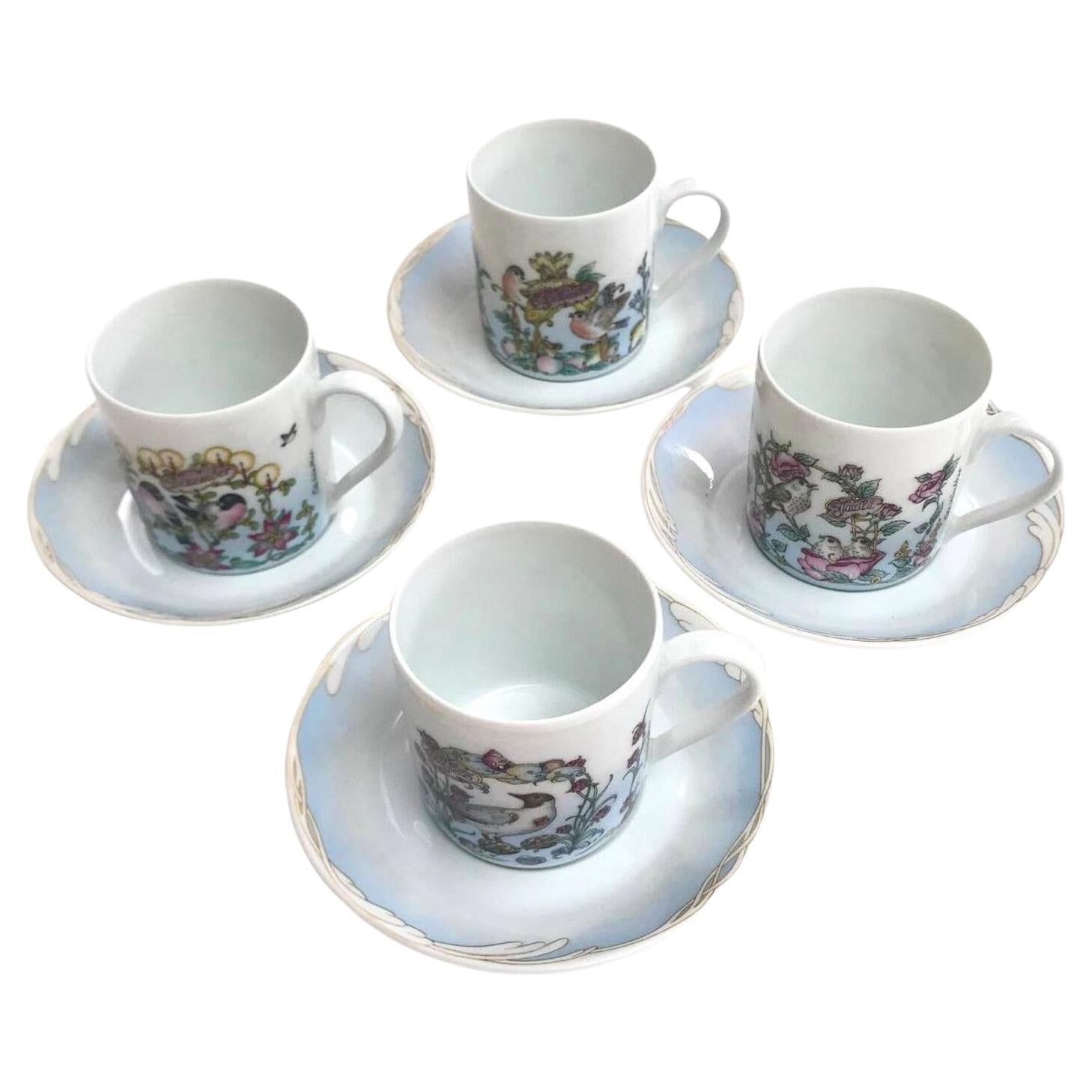 Juego de café de porcelana vintage Hutschenreuther, Alemania