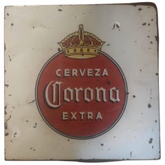 Vintage Porcelain Corona Beer Sign