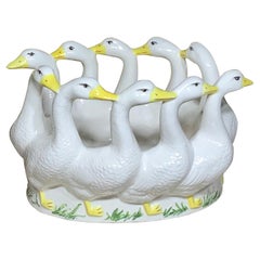 Vintage Porcelain Ducks Candy Dish