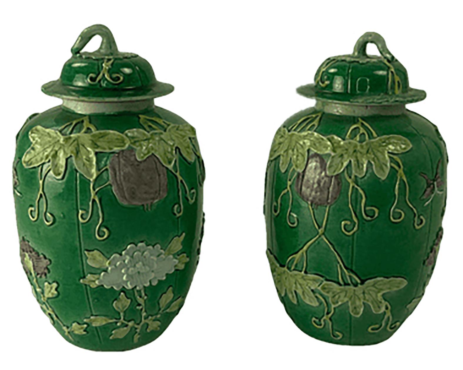 green ginger jars