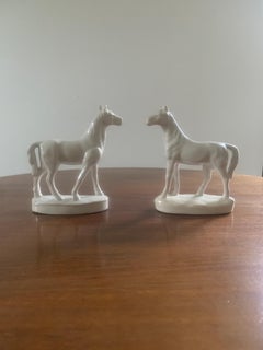 Vintage Porcelain Horses, a Pair