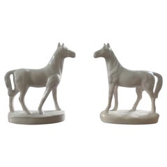 Vintage Porcelain Horses, a Pair