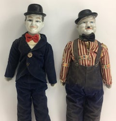American Vintage Porcelain Laurel & Hardy Dolls