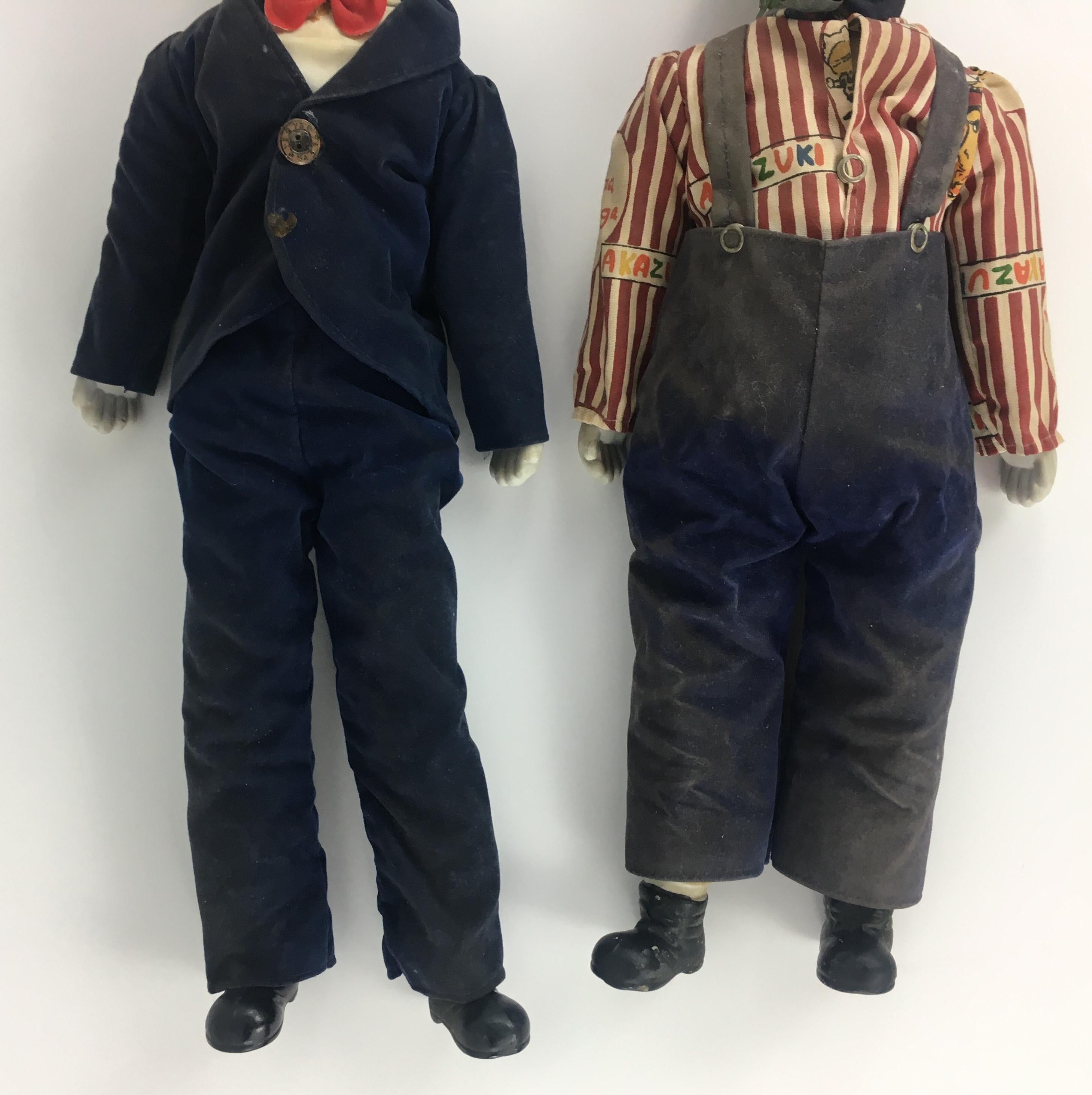 laurel and hardy porcelain dolls