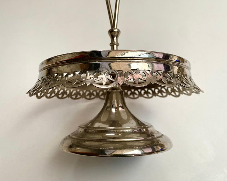 Vintage Porcelain Metal Egg Rack for Five Eggs, France Midcentury Eggs