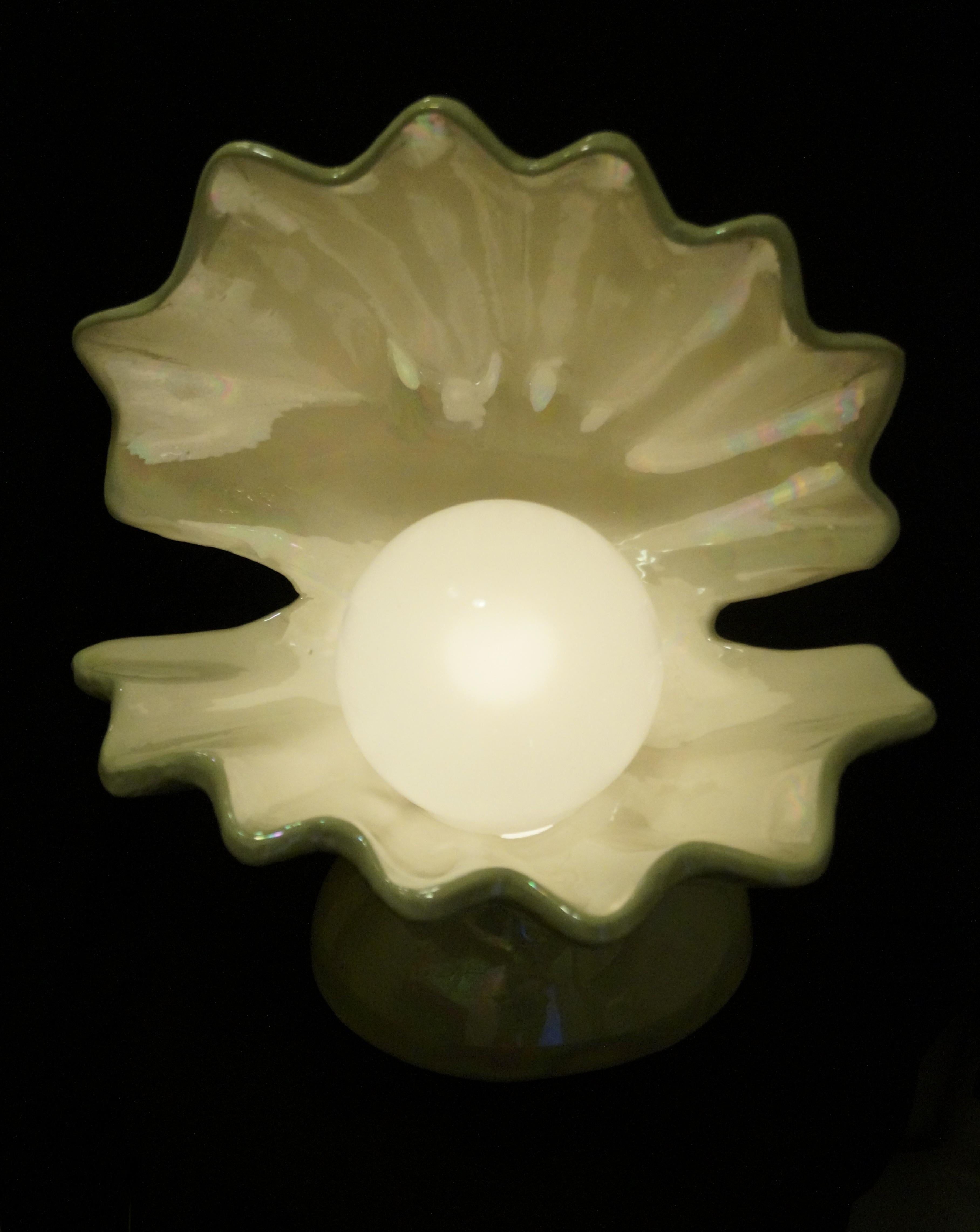 vintage shell lamp