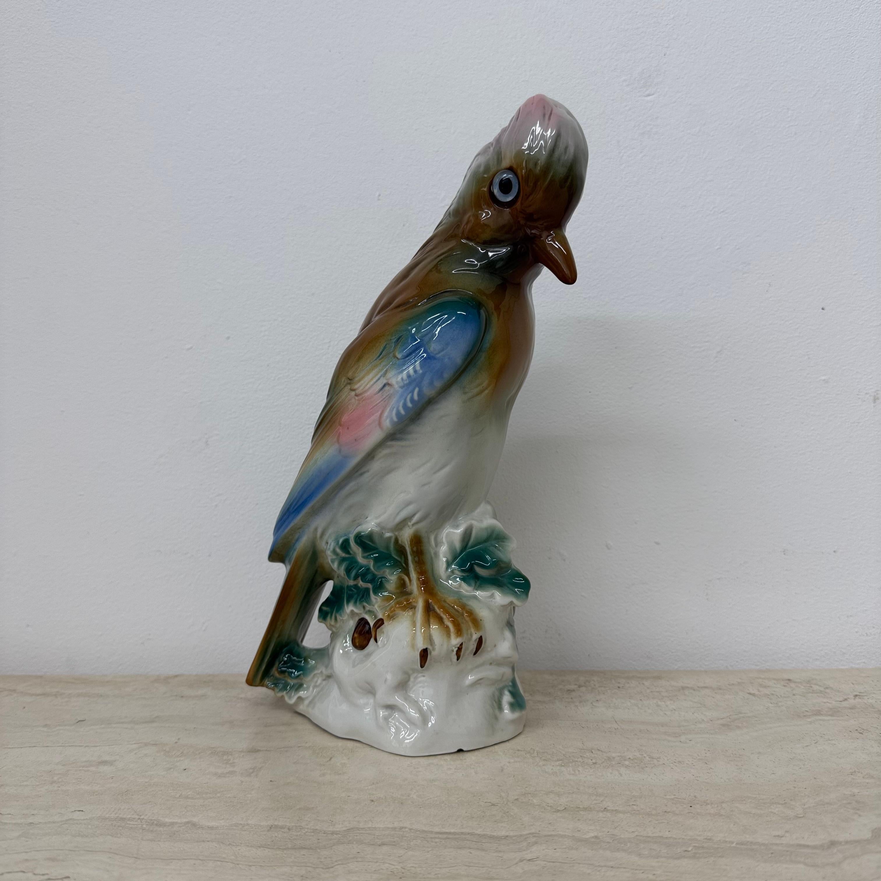 Lampe oiseau Parfume en porcelaine vintage, années 1950 en vente 5
