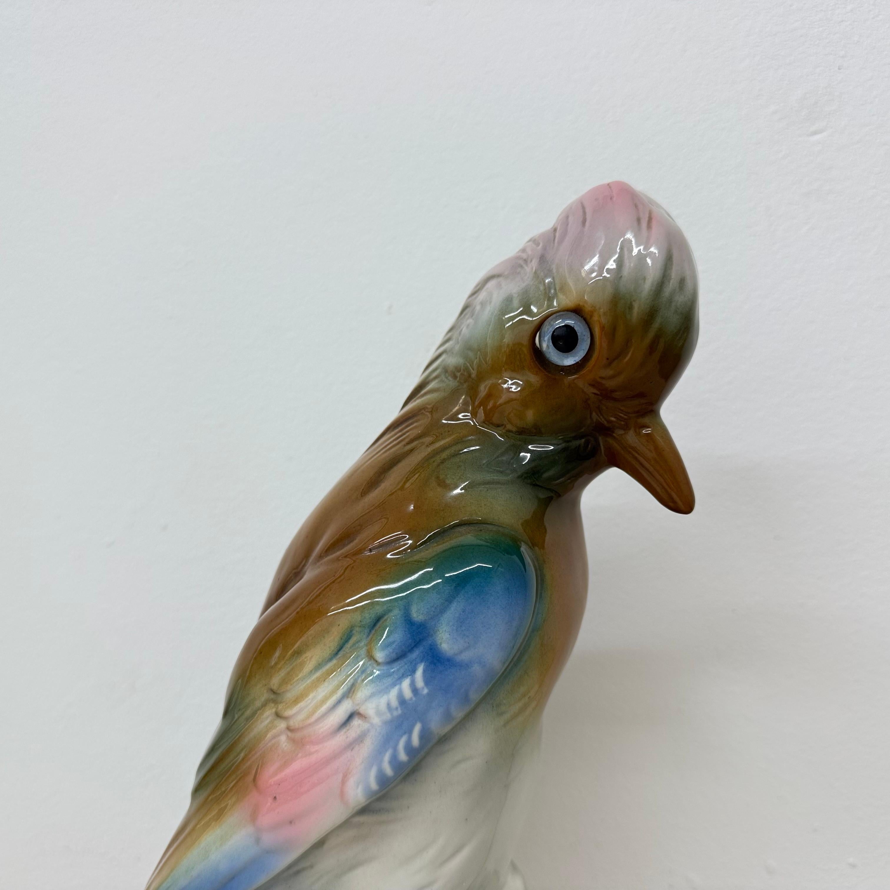 Lampe oiseau Parfume en porcelaine vintage, années 1950 en vente 12