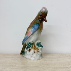 Vintage porcelain Parfume lamp bird , 1950s