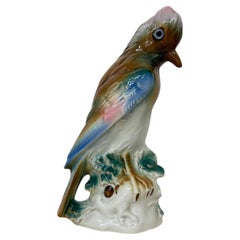 Lampe oiseau Parfume en porcelaine vintage, années 1950