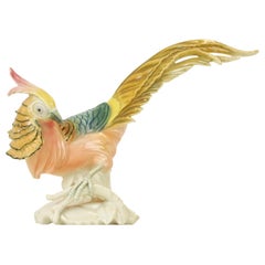 Vintage Porcelain Pheasant Figurine by Karl ENS Volkstedt