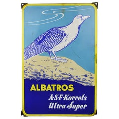 Panneau en porcelaine vintage pour Albatross Super Phosphate Fertilizer Granules, années 1950