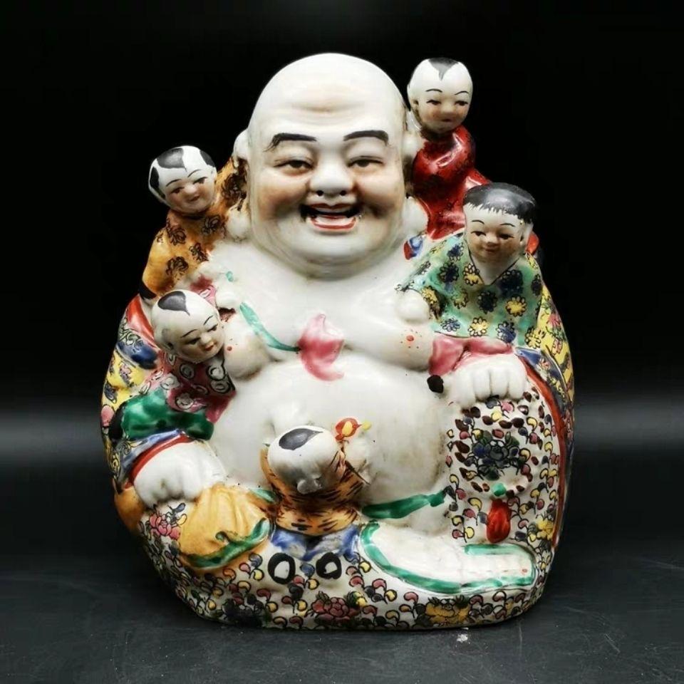 Vintage Porcelain Smiling Buddha with Kids – A Symbol of Joy and Prosperity

Celebrate happiness, abundance, and good fortune with this Vintage Porcelain Smiling Buddha with Kids, a timeless representation of prosperity and positive energy in
