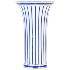 Antique Porcelain Striped Vase by Royal Bonn, Early 1900