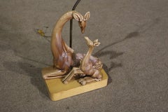 Giraffenlampe für Mutter und Kind von Royal Haeger Pottery