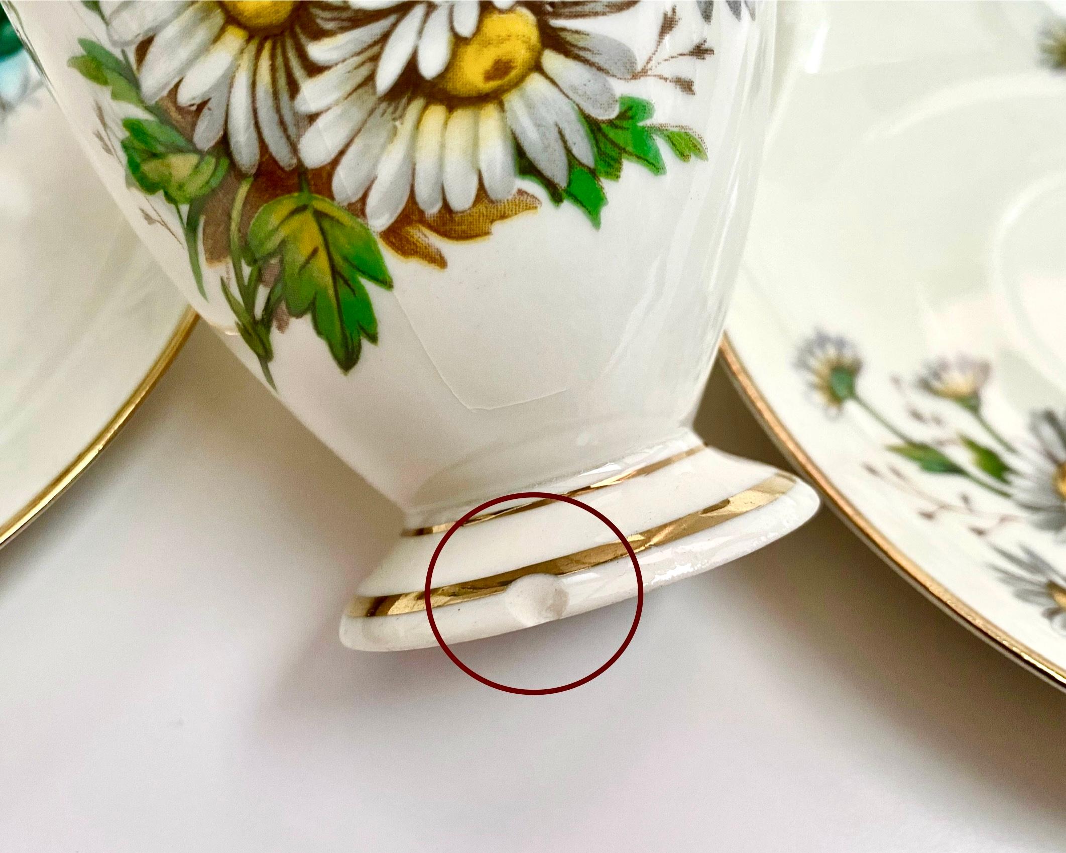 Juego de té/café Vintage Porcelana China de Hueso Esfinge Real de Maastricht, Holanda en venta 1