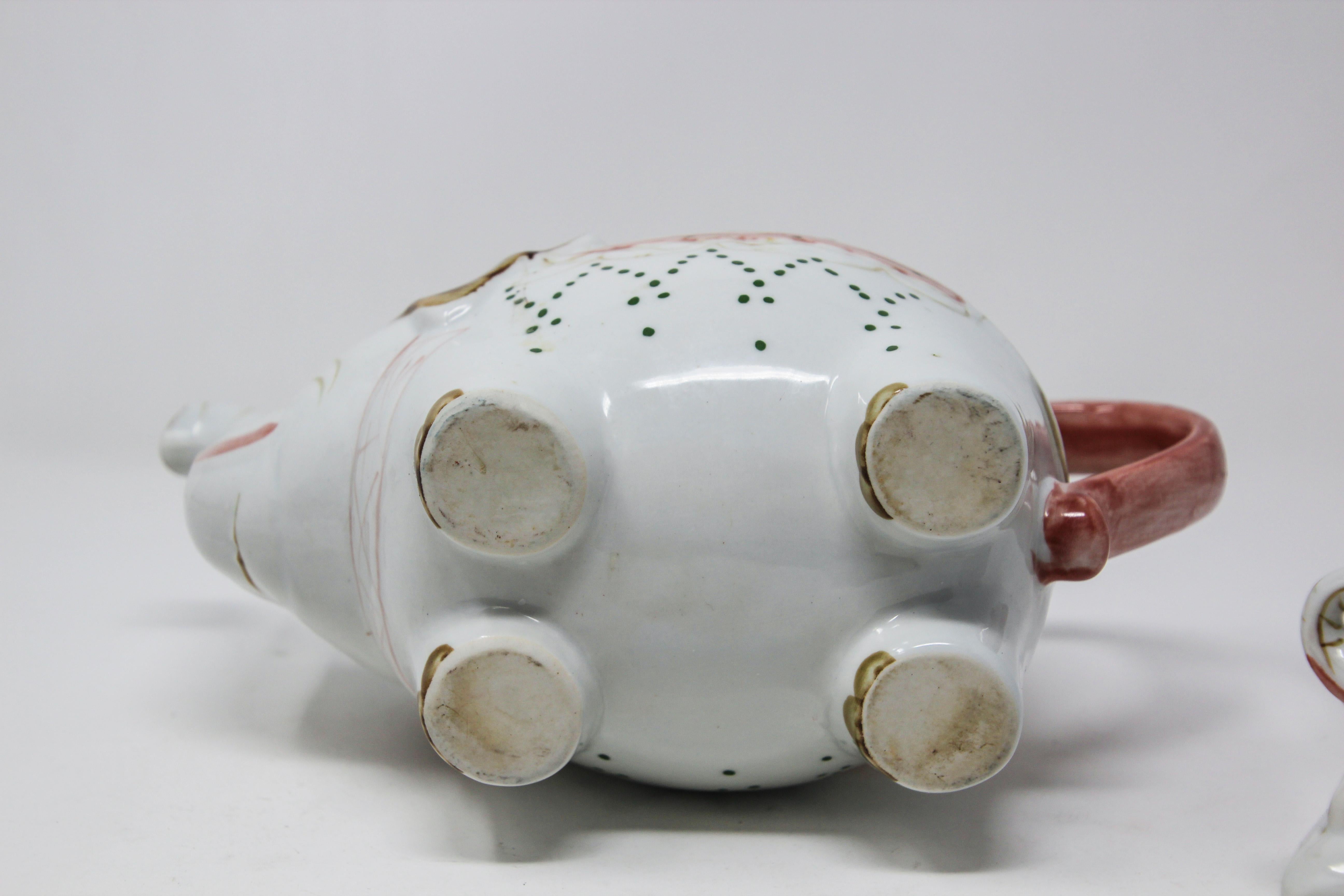 Vintage Porcelain Teapot in the Form of an Elephant 5