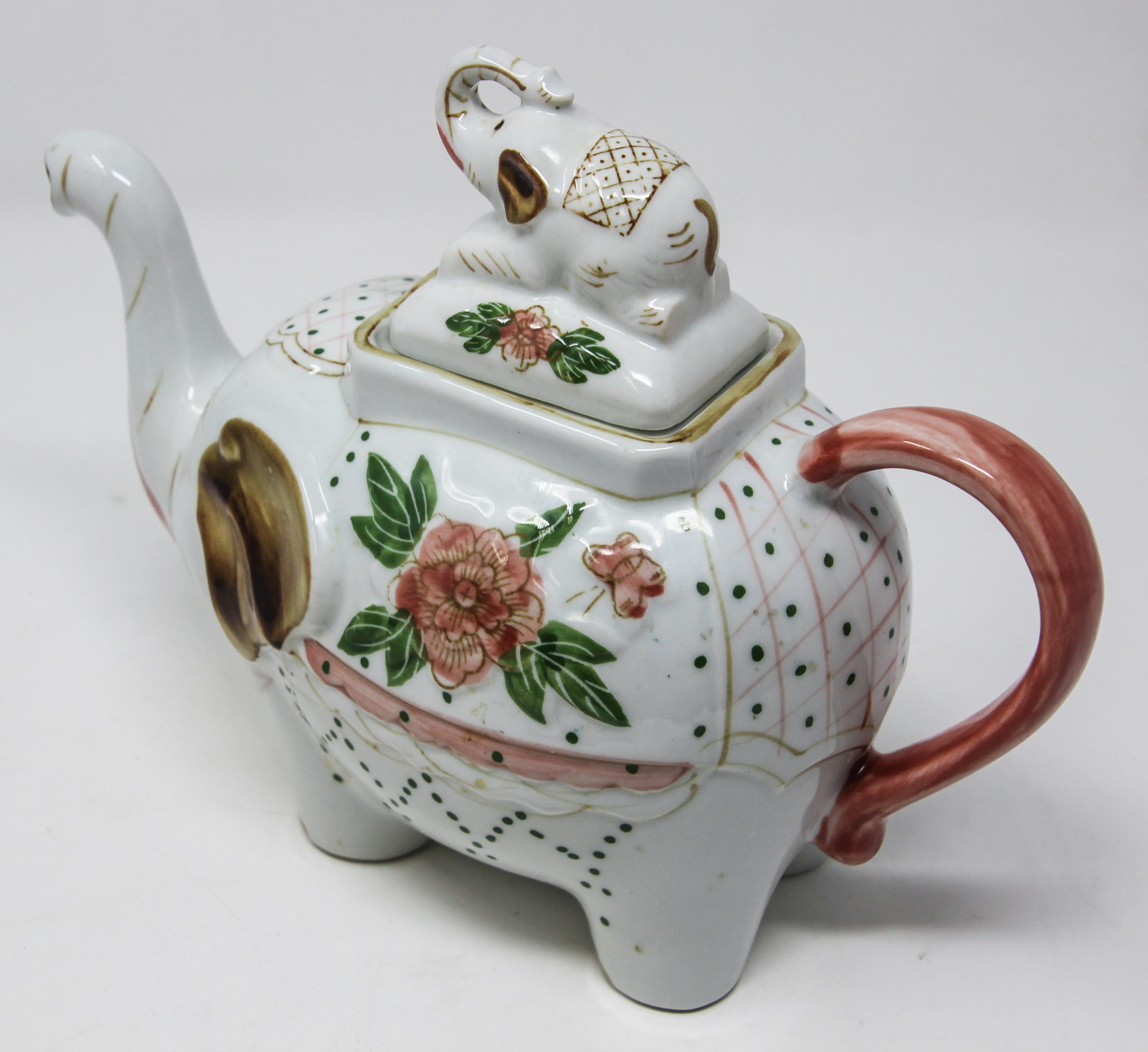 vintage elephant teapot