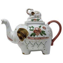 Vintage Porcelain Teapot in the Form of an Elephant
