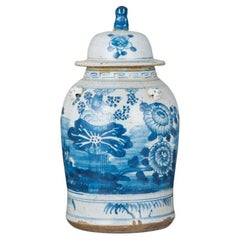 Pot de temple vintage en porcelaine à quatre saisons, petit modèle