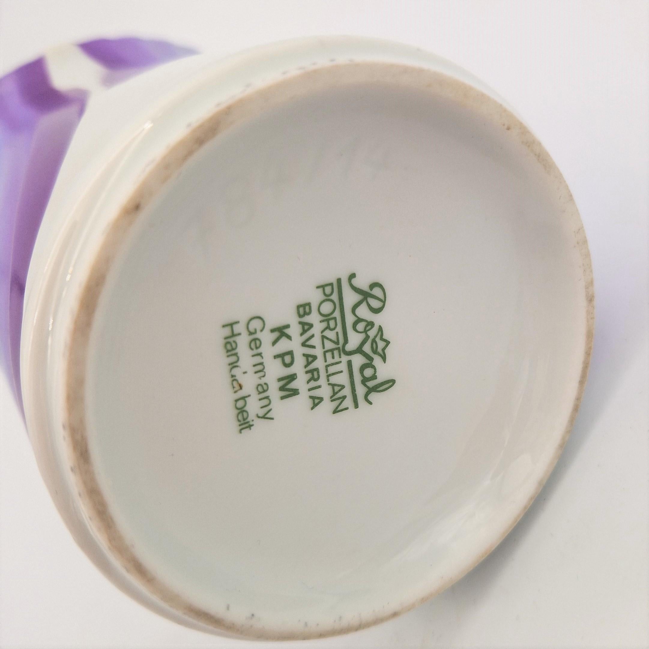 Vintage porcelain vase from Royal KPM. 1960 - 1970 For Sale 1