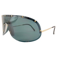Vintage Porsche Design 5640 41 Small Size Shield Yoko Ono Sunglasses, 1980s 