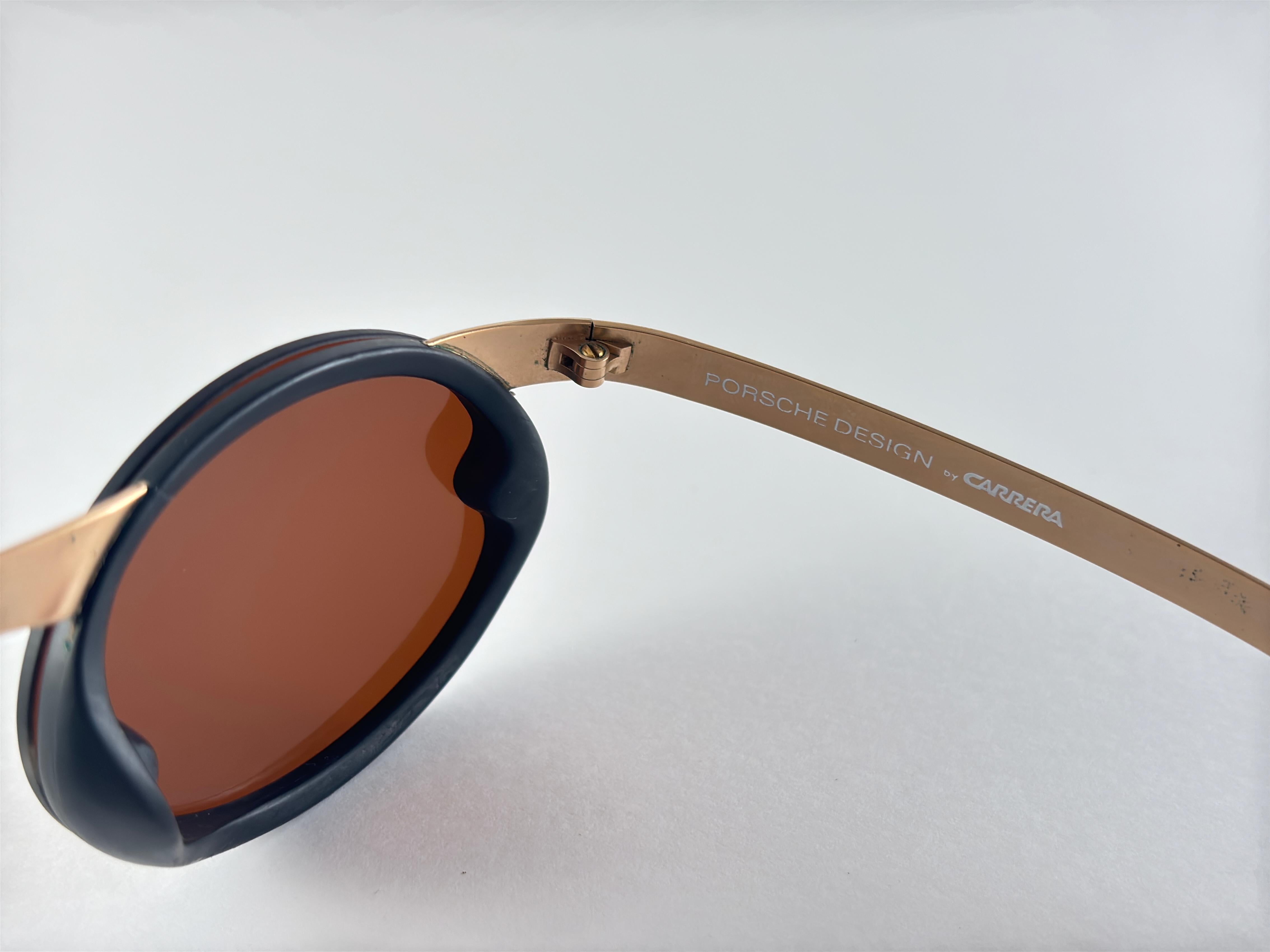 Vintage Porsche Design 5694 40 Gold Matte Magnetische Sonnenbrille Österreich im Angebot 5