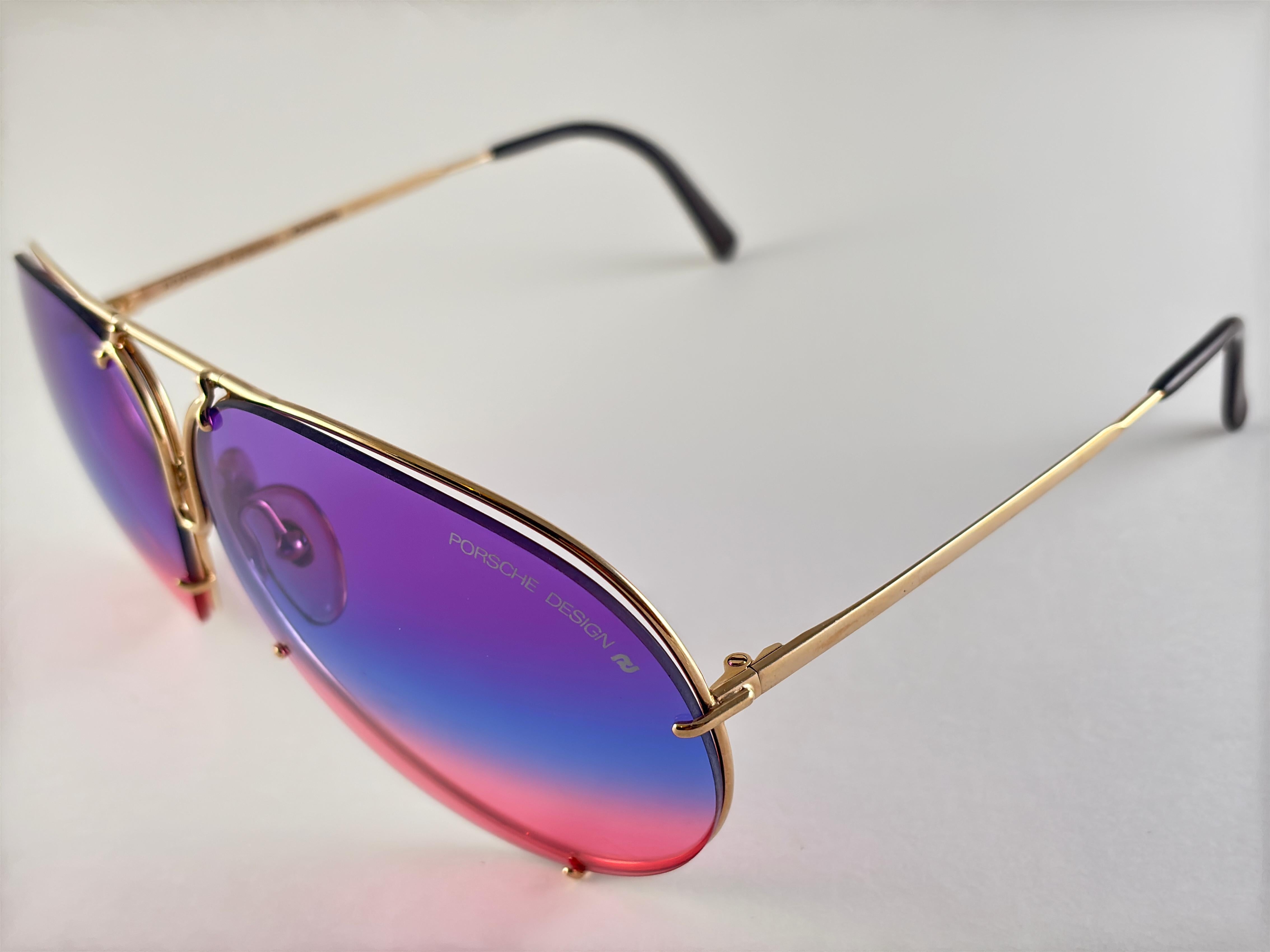 Vintage Porsche Design By Carrera 5621  Gold Large Sonnenbrille Österreich im Angebot 1