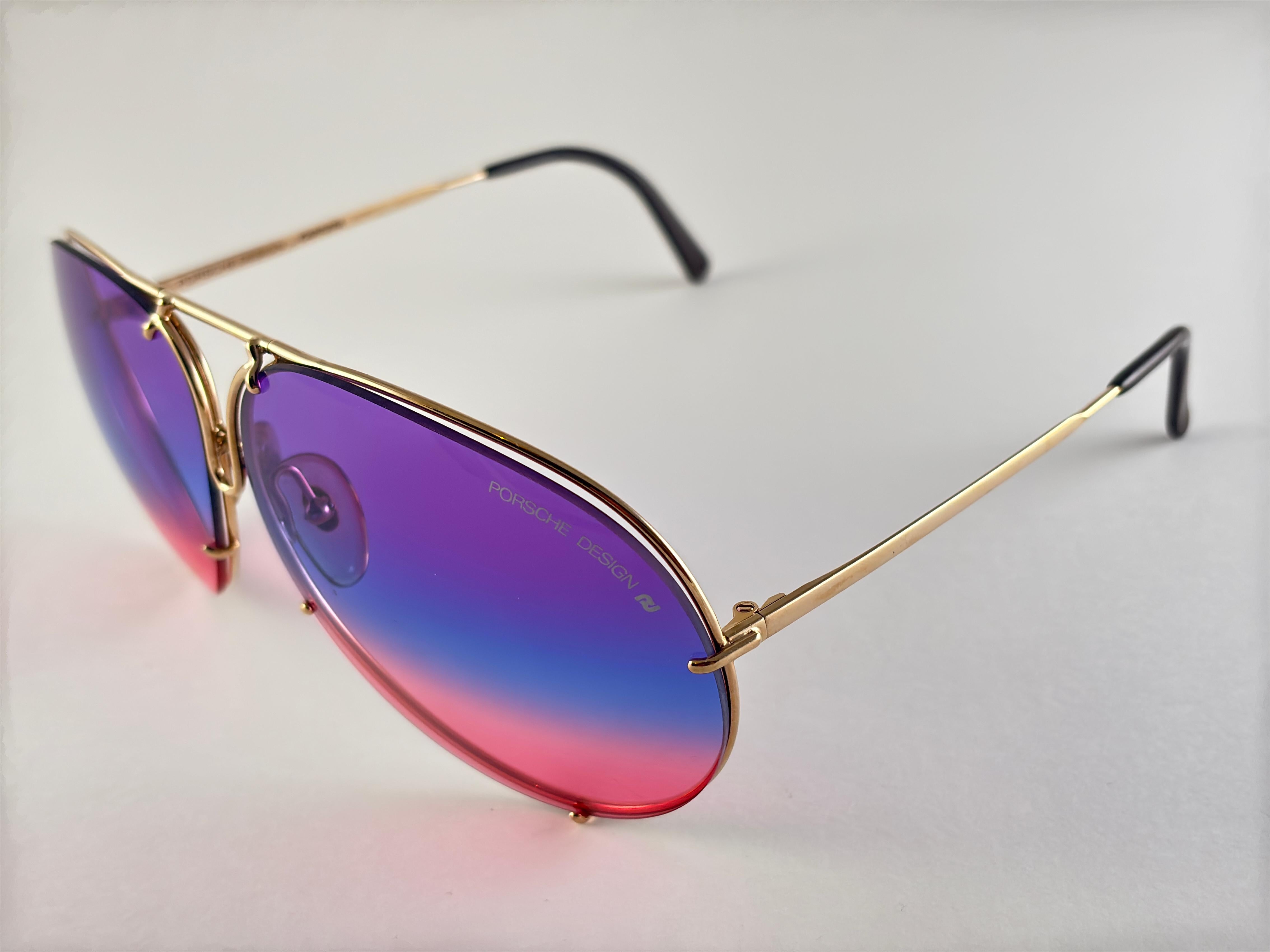 Vintage Porsche Design By Carrera 5621  Gold Large Sonnenbrille Österreich im Angebot 2