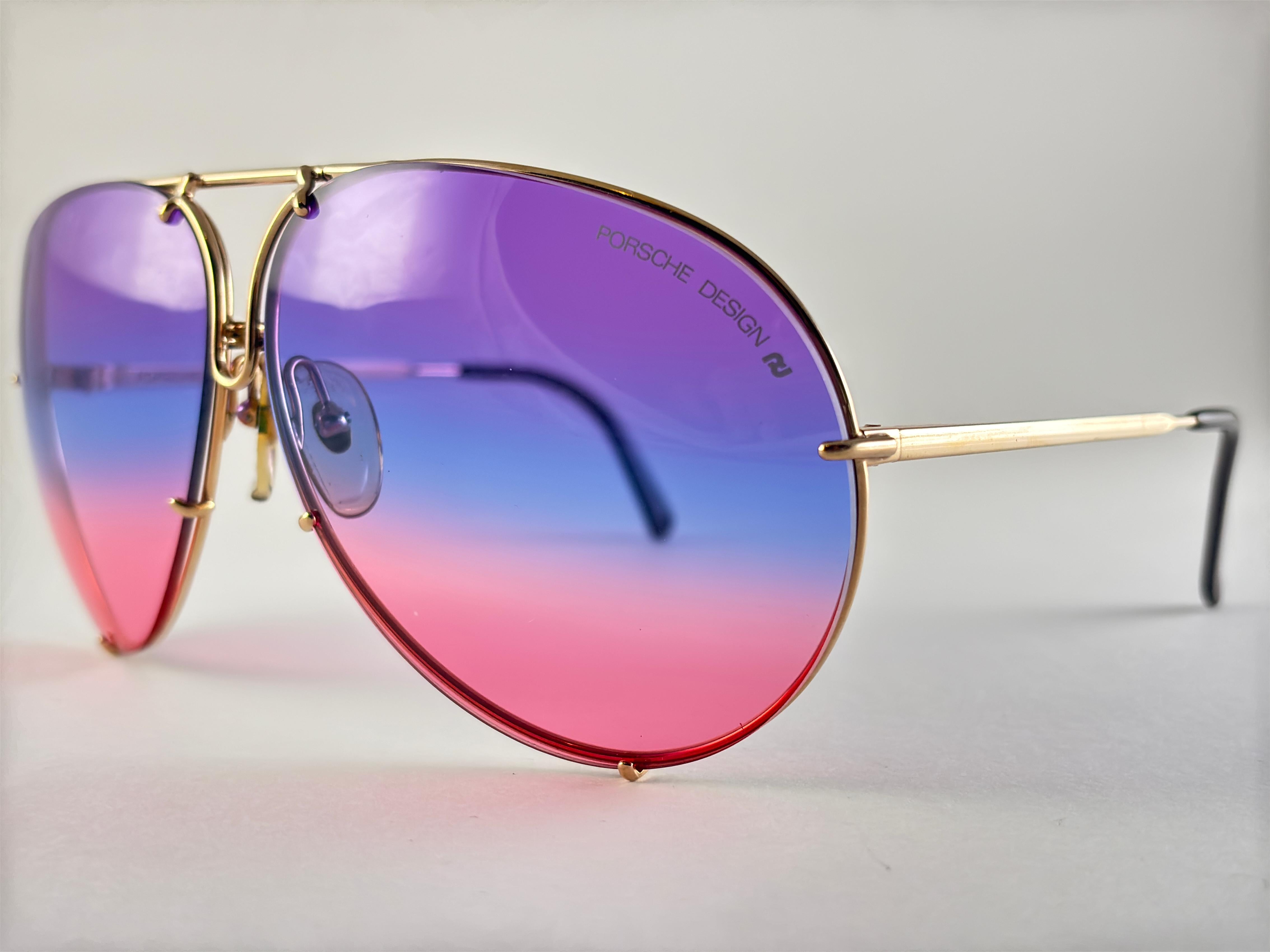 Vintage Porsche Design By Carrera 5621  Gold Large Sonnenbrille Österreich im Angebot 3