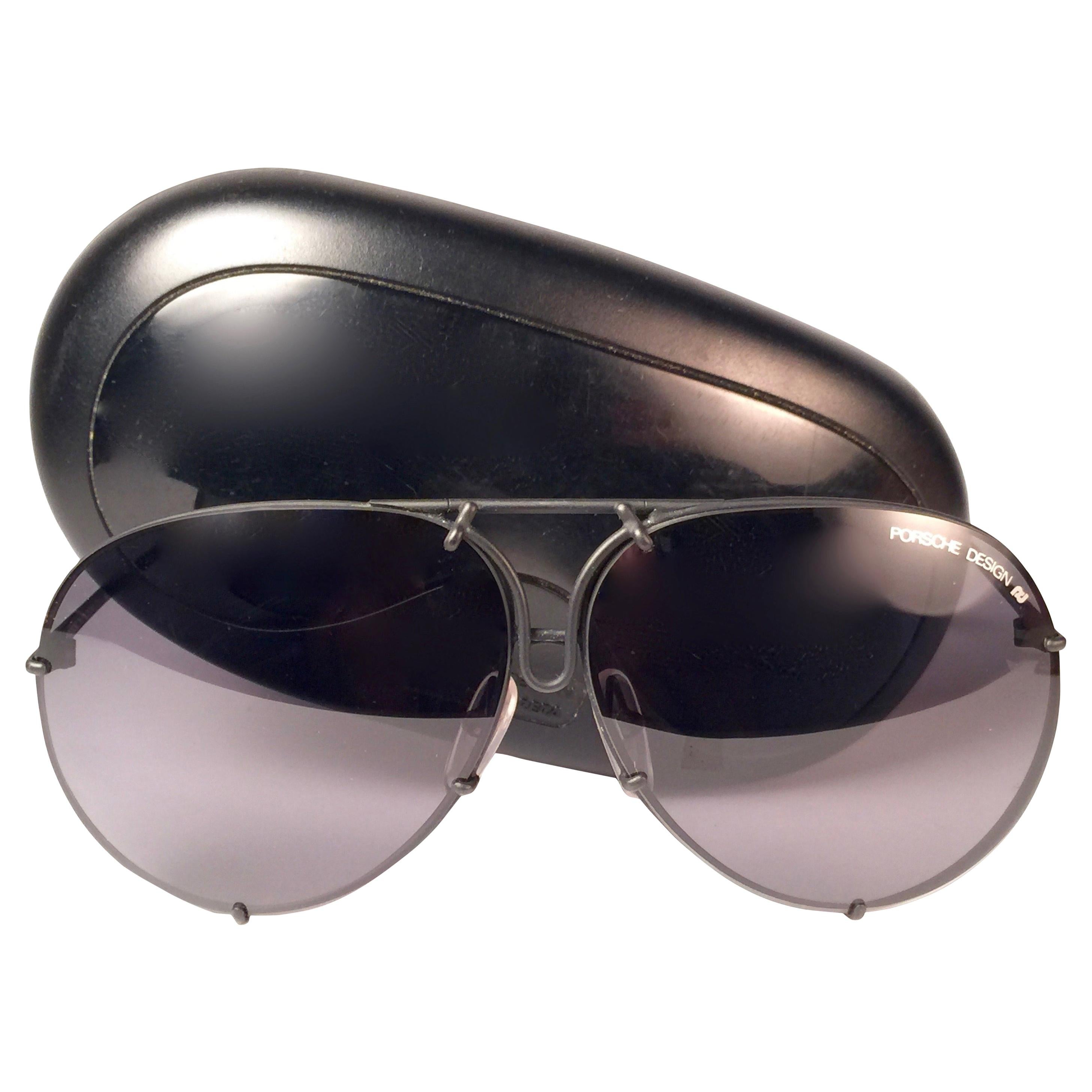 Pre-owned Porsche Design Vintage By Carrera 5623 Black Matte Large Sunglasses Austria